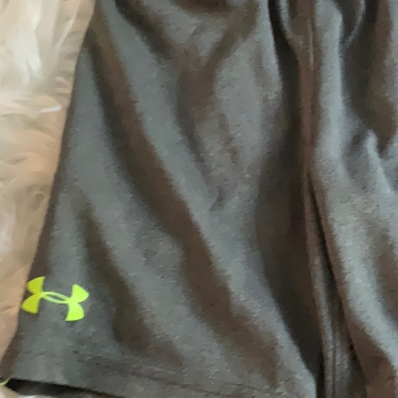 Under Armour Charcoal Shorts with Lime Detail - Picture 2 of 5
